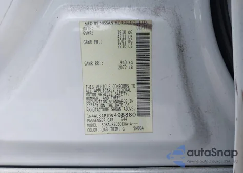 2013 Nissan Altima 2.5 S from USA, damaged, VIN 1N4AL3AP1DN498880